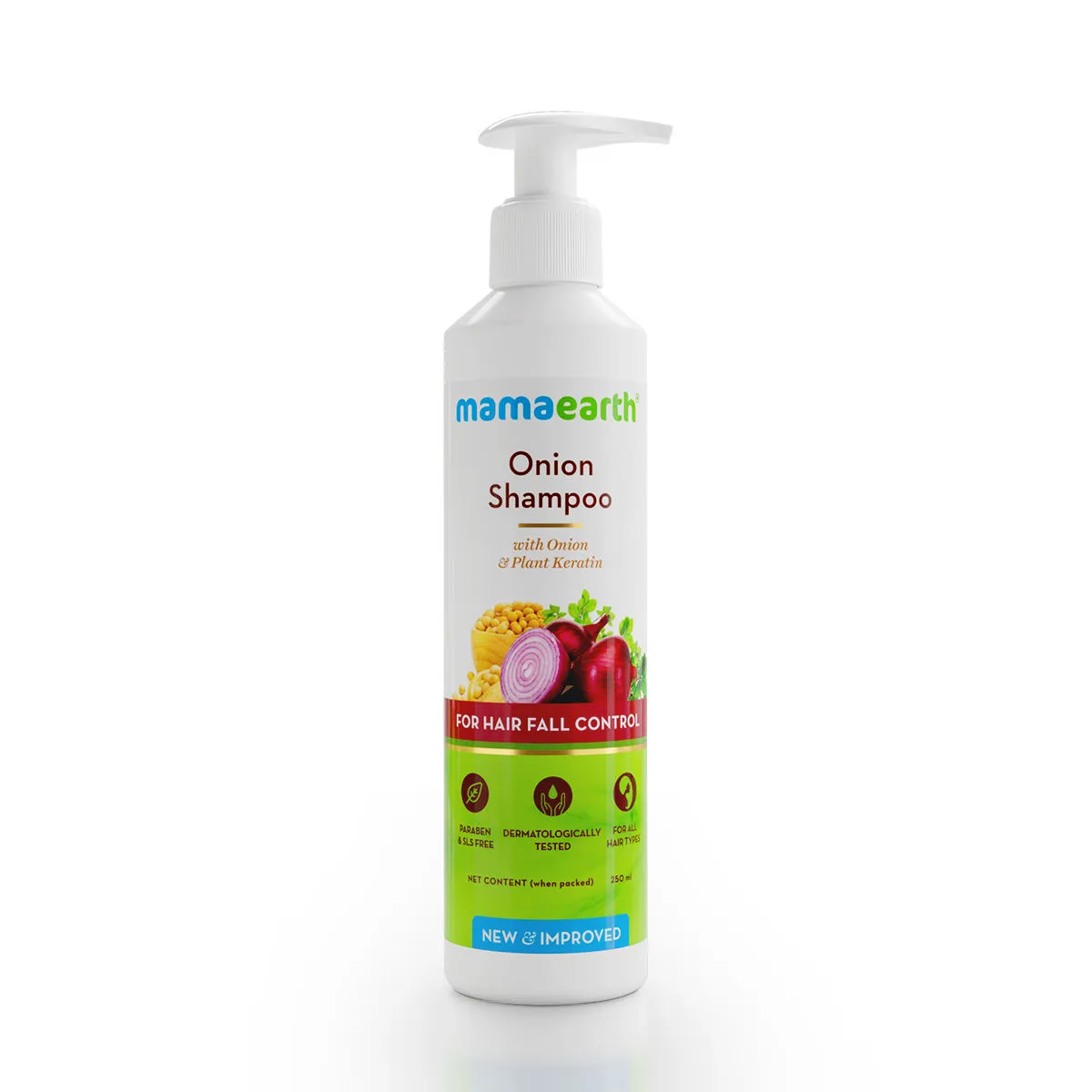 Mamaearth Onion Shampoo For Hair Growth & Hair Fall Control With Onion & Plant Keratin