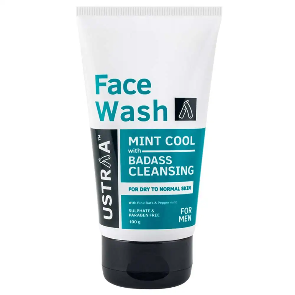 Ustraa Face Wash,  100 g  for Dry Skin Mint Cool