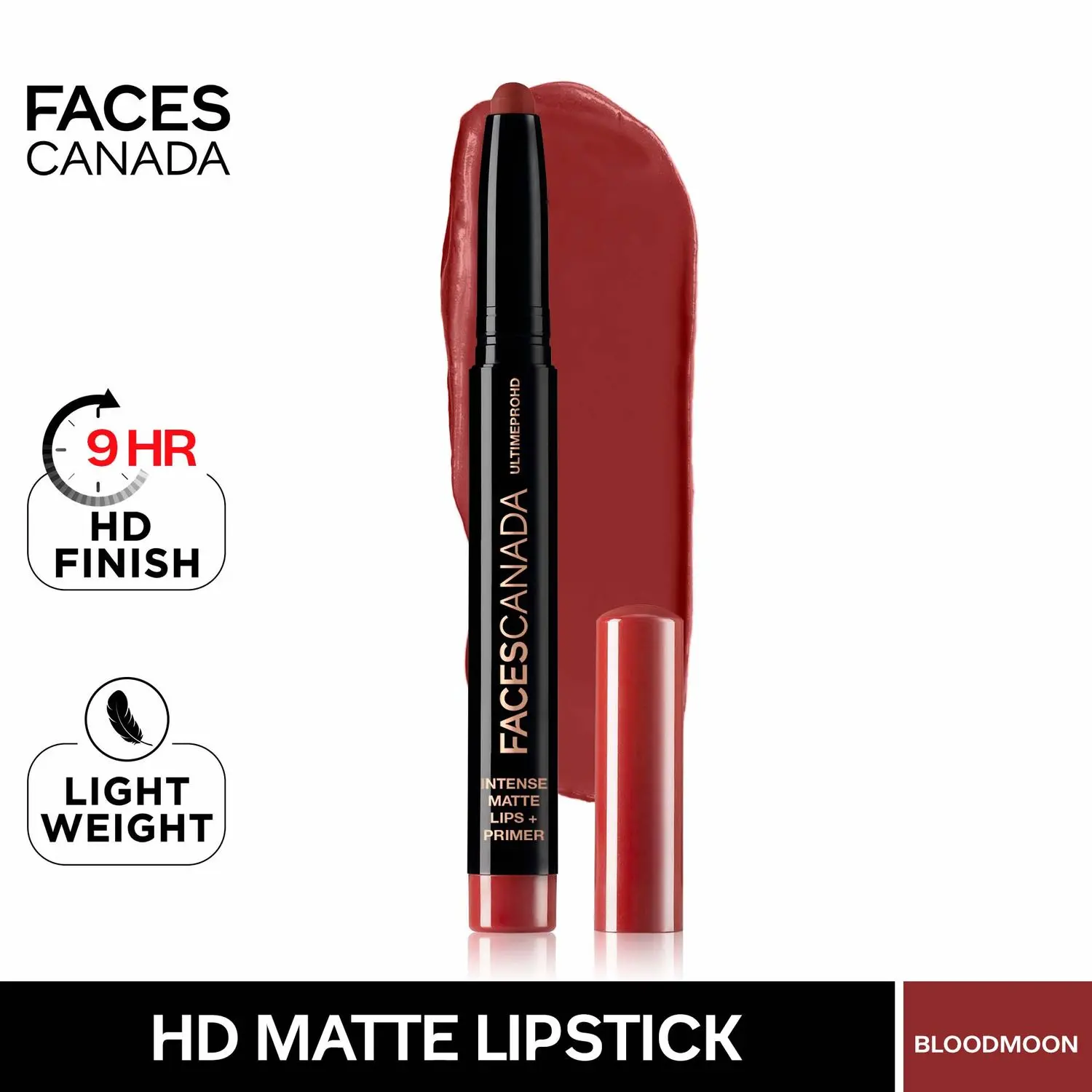 Faces Canada Ultime Pro HD Intense Matte Lips + Primer - Blood Moon (1.4 g)