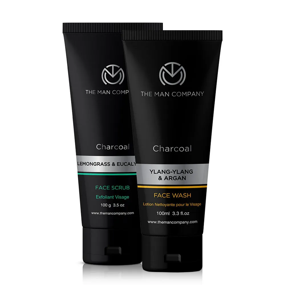 The Man Company Face Cleansers (Charcoal Scrub And Charcoal Facewash)