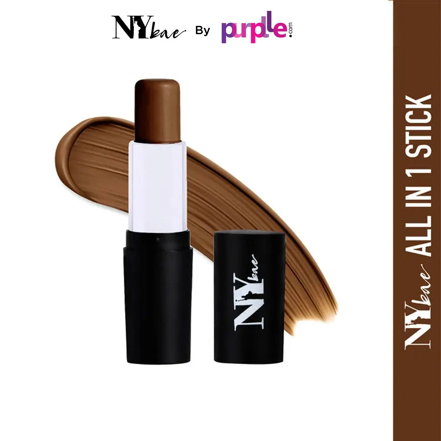 NY Bae All In One Stick - Roaming in Roosevelt, Toast 7 | Matte | Dusky Skin | Enriched With Vitamin E | Long Wearing