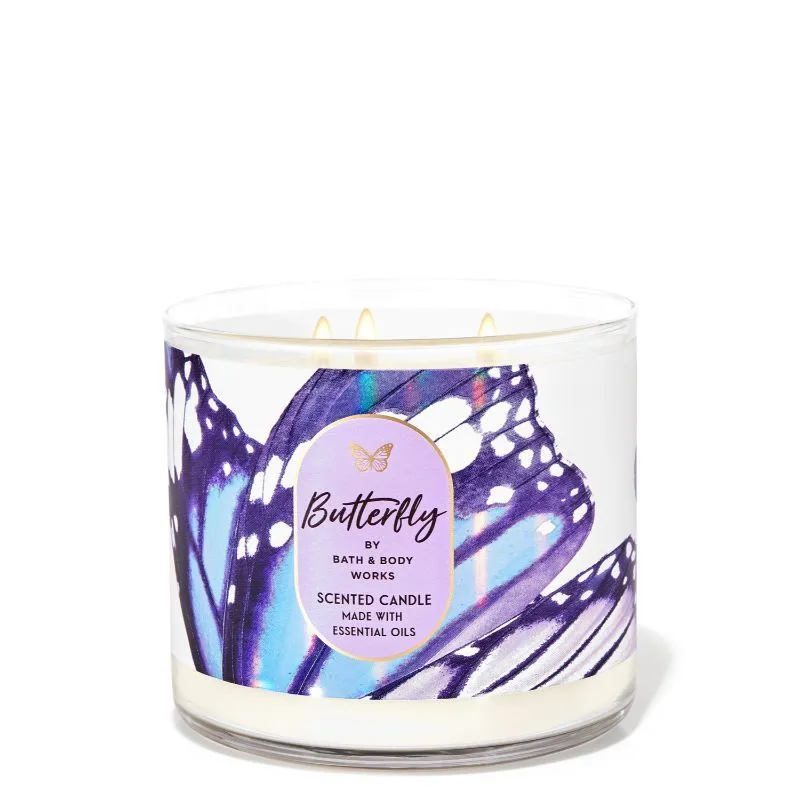 Bath & Body Works Butterfly 3-Wick Candle