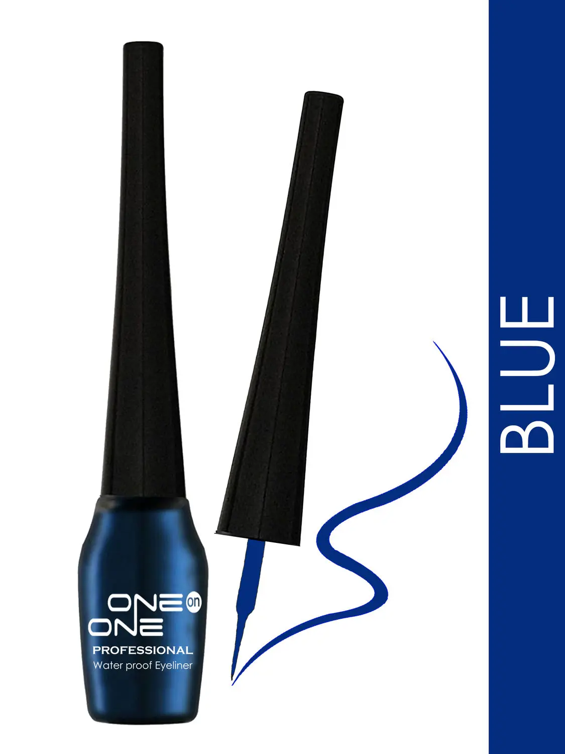 ONE on ONE Waterproof Eyeliner, Blue (5 ml)