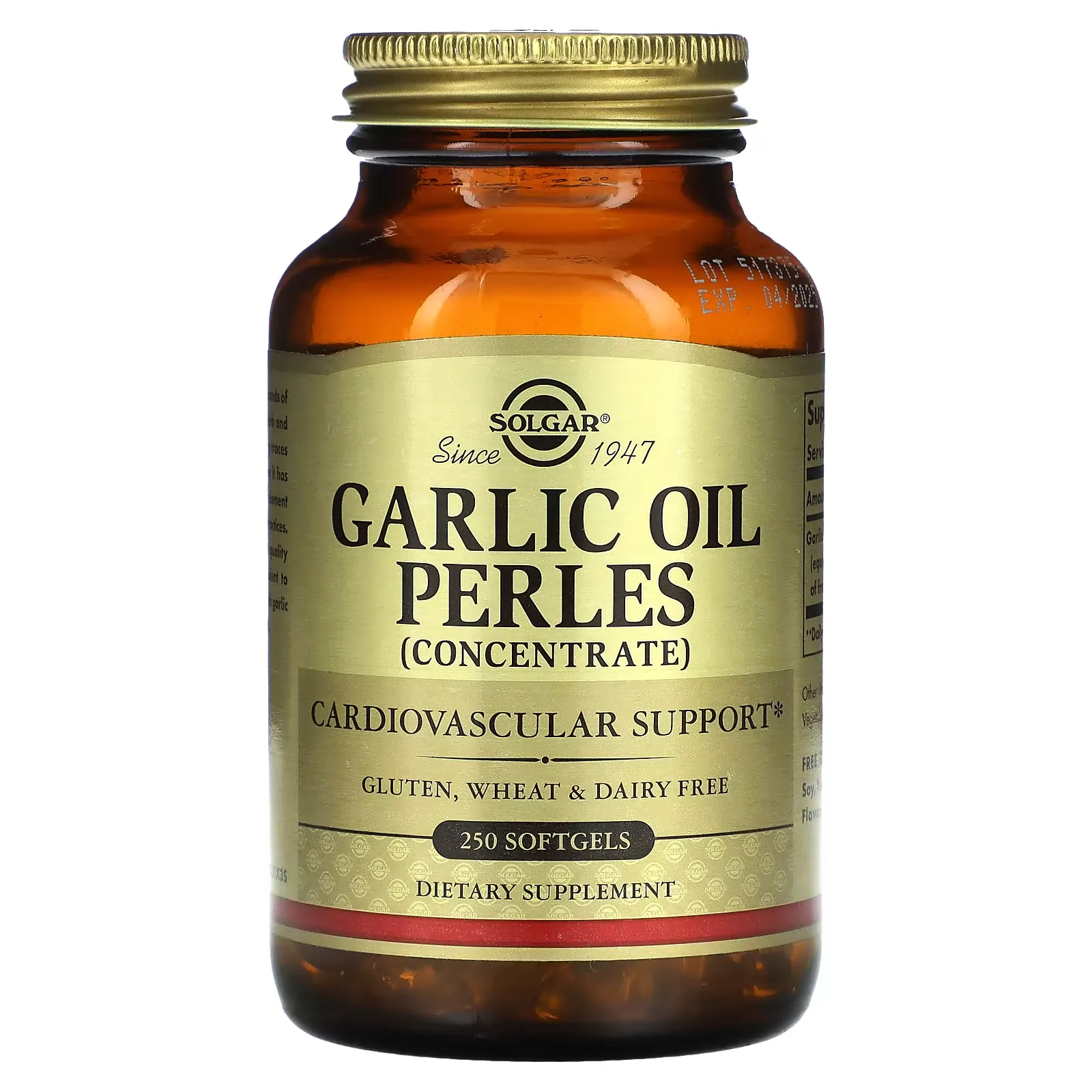 Garlic Oil Perles, Concentrate, 250 Softgels