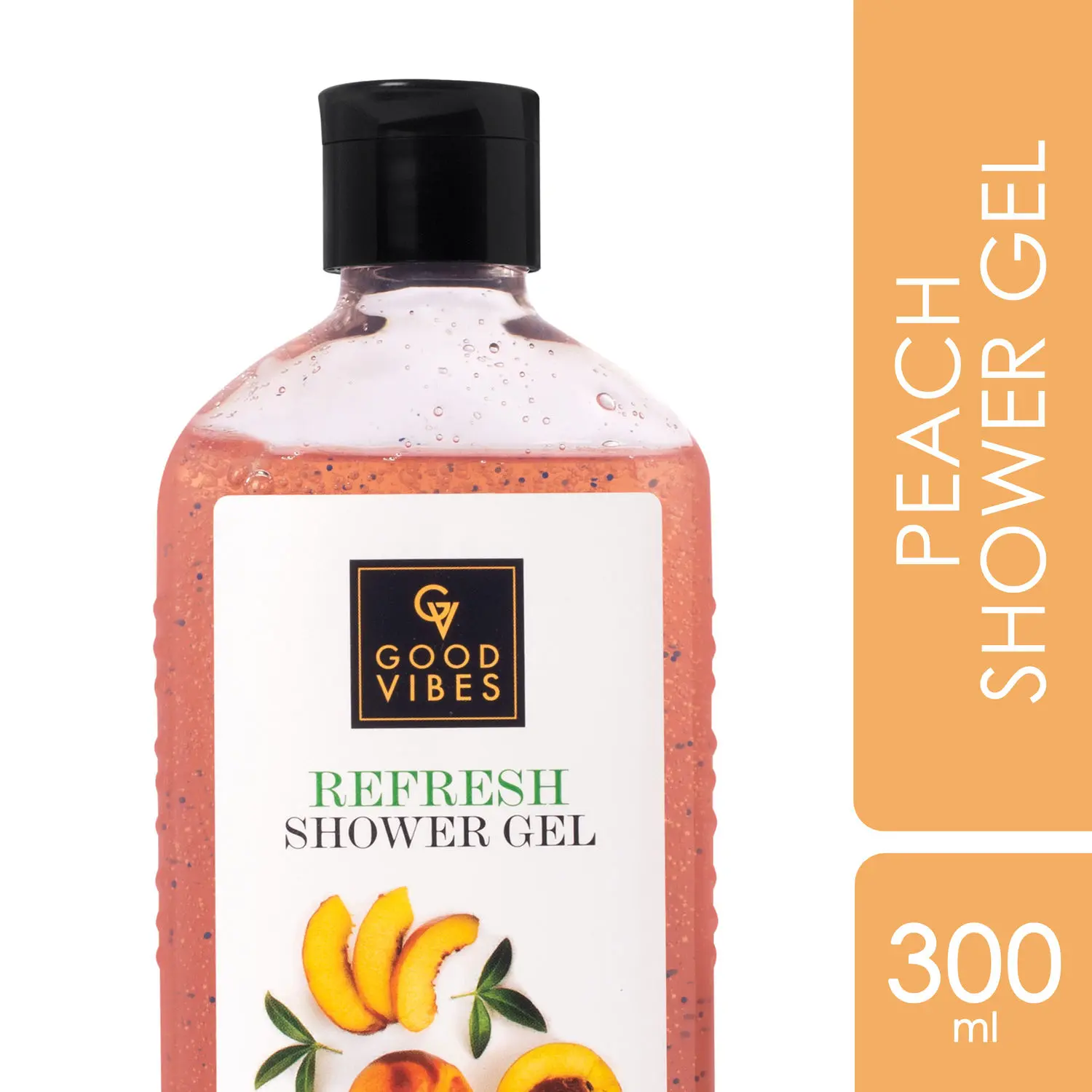 Good Vibes Peach Refresh Shower Gel | (Body Wash) Hydrating, Moisturizing (300 ml)