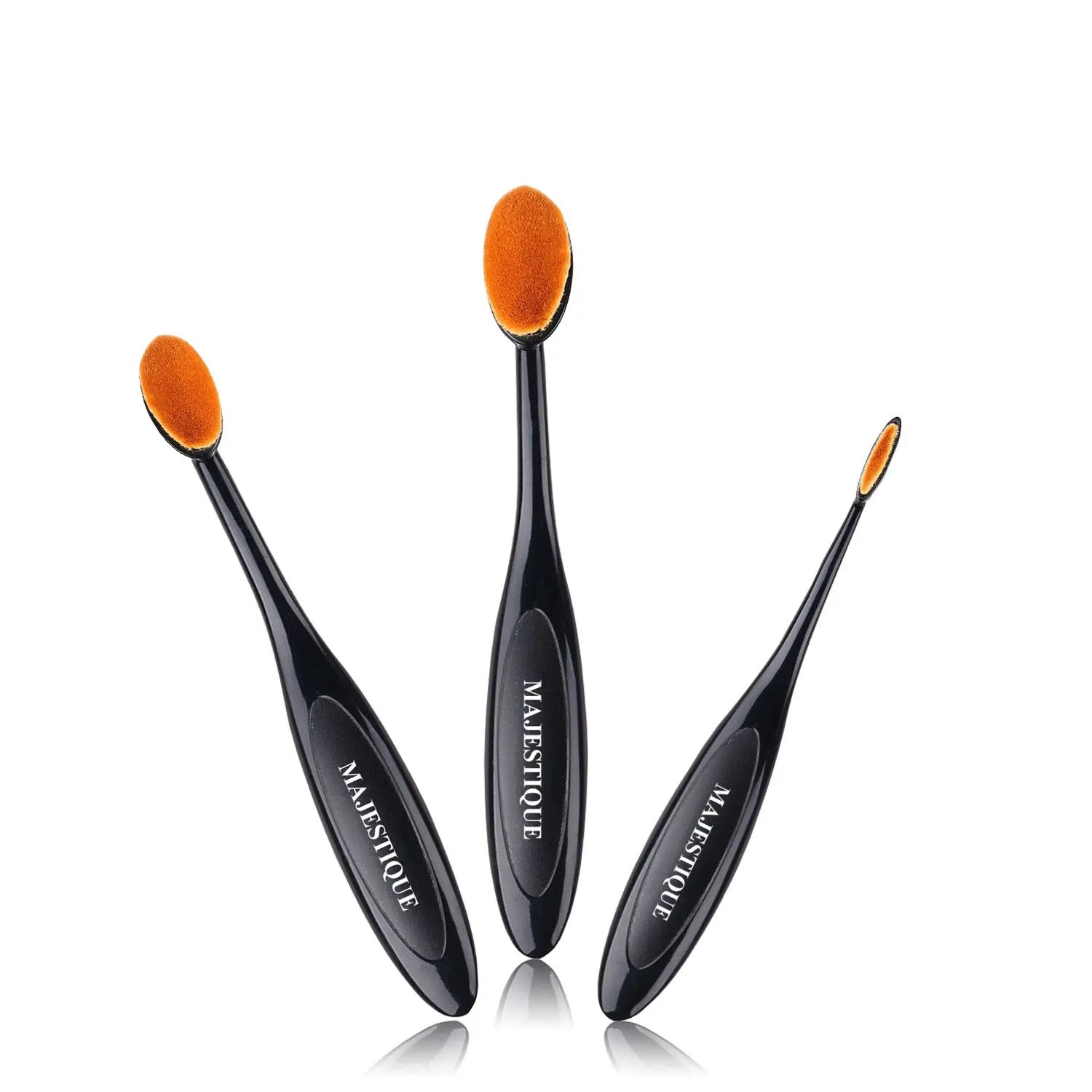 Majestique Professional Oval Makeup Brush Set CMB514 Contour brush,Eyeline brush,Foundation brush for Women and Girls