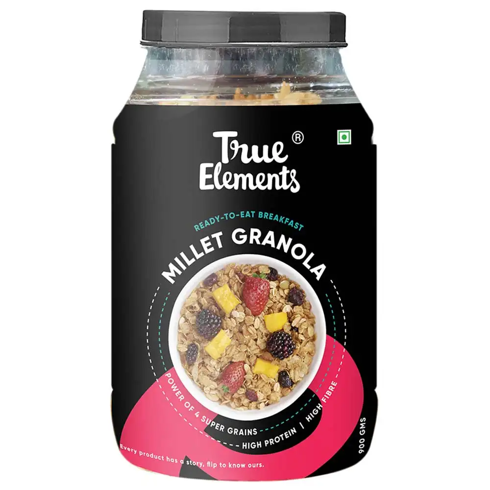 True Elements Millet Granola,  Natural  0.9 kg