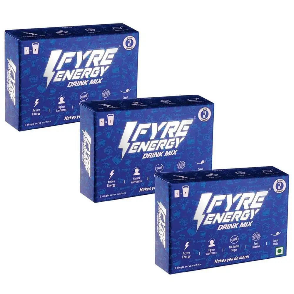 Fyre Energy Drink Mix,  15 sachets/pack  Classic