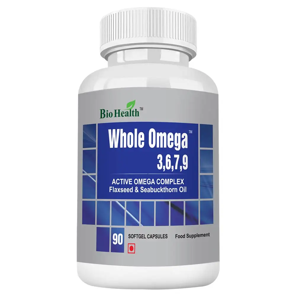 Bio Health Whole Omega 3 6 7 9,  90 softgels