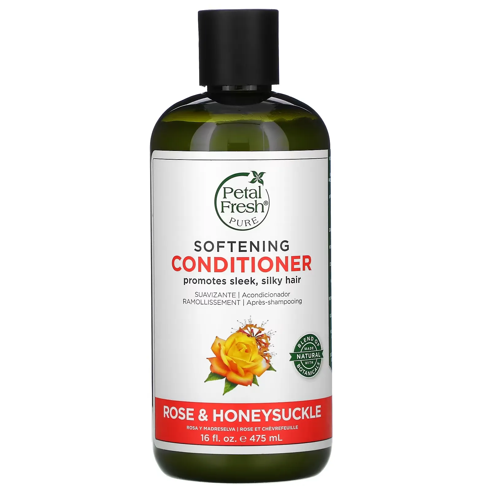 Softening Conditioner, Rose & Honeysuckle, 16 fl oz (475 ml)