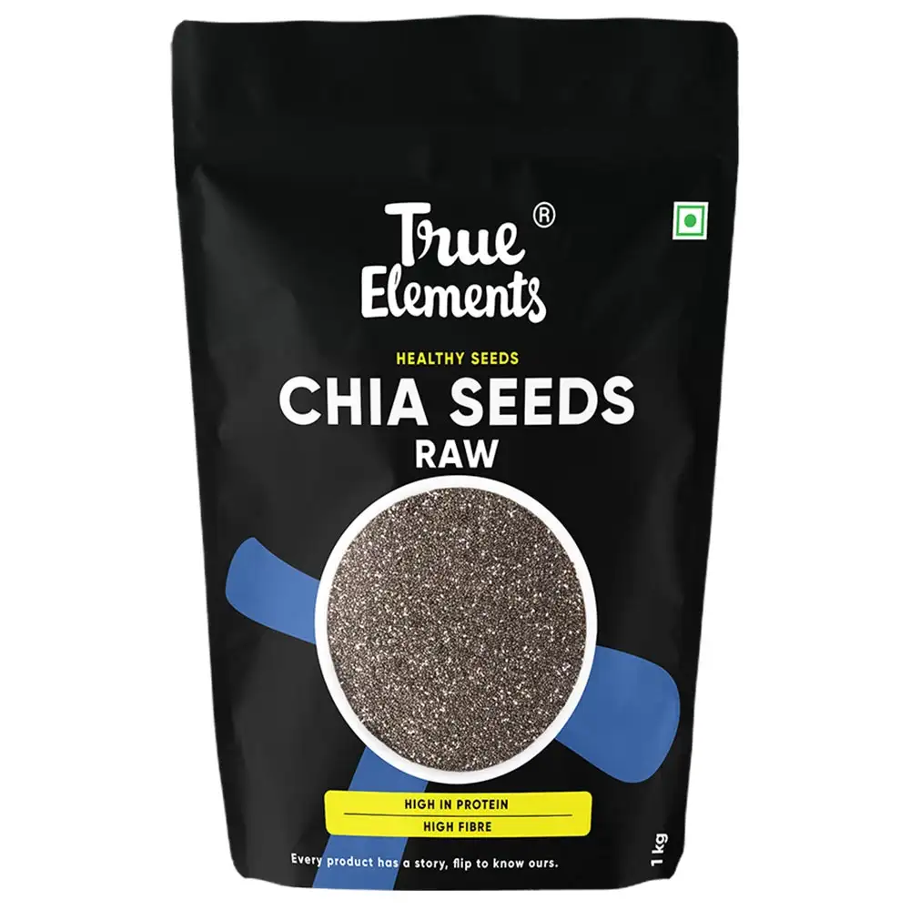 True Elements Chia Raw Seeds,  1 kg  Unflavoured