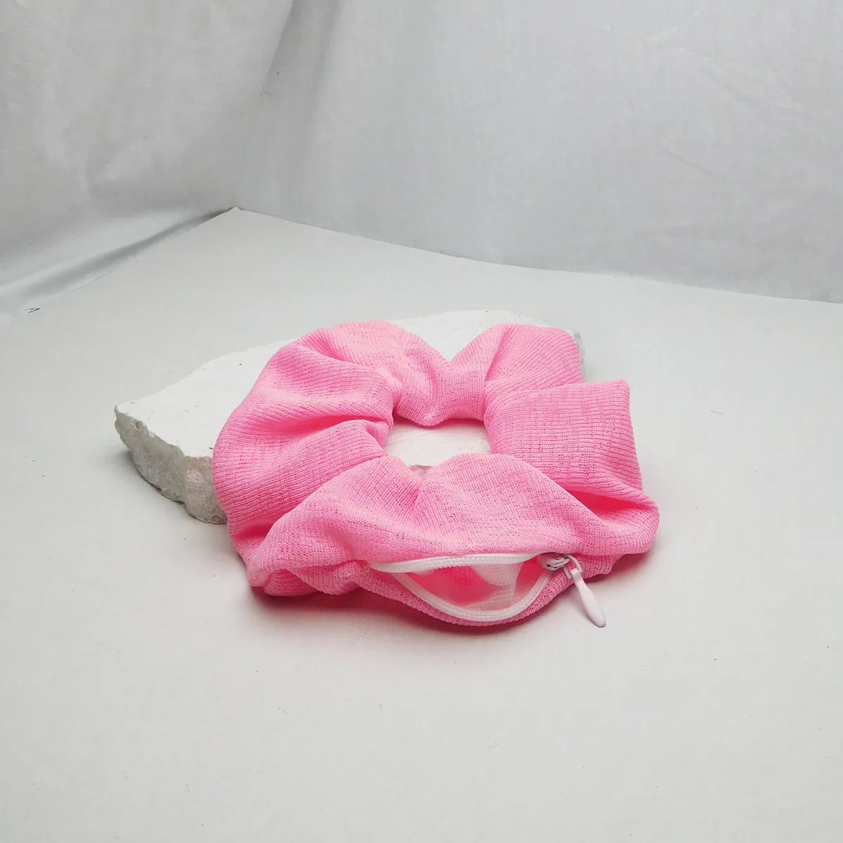 Soho Boho Studio Bubblegum Zipper Scrunchie