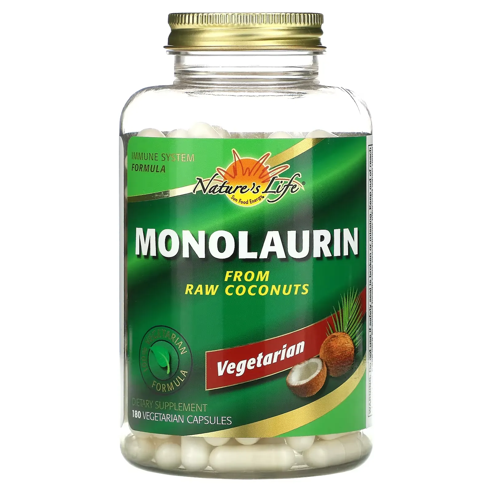 Monolaurin, 180 Vegetarian Capsules