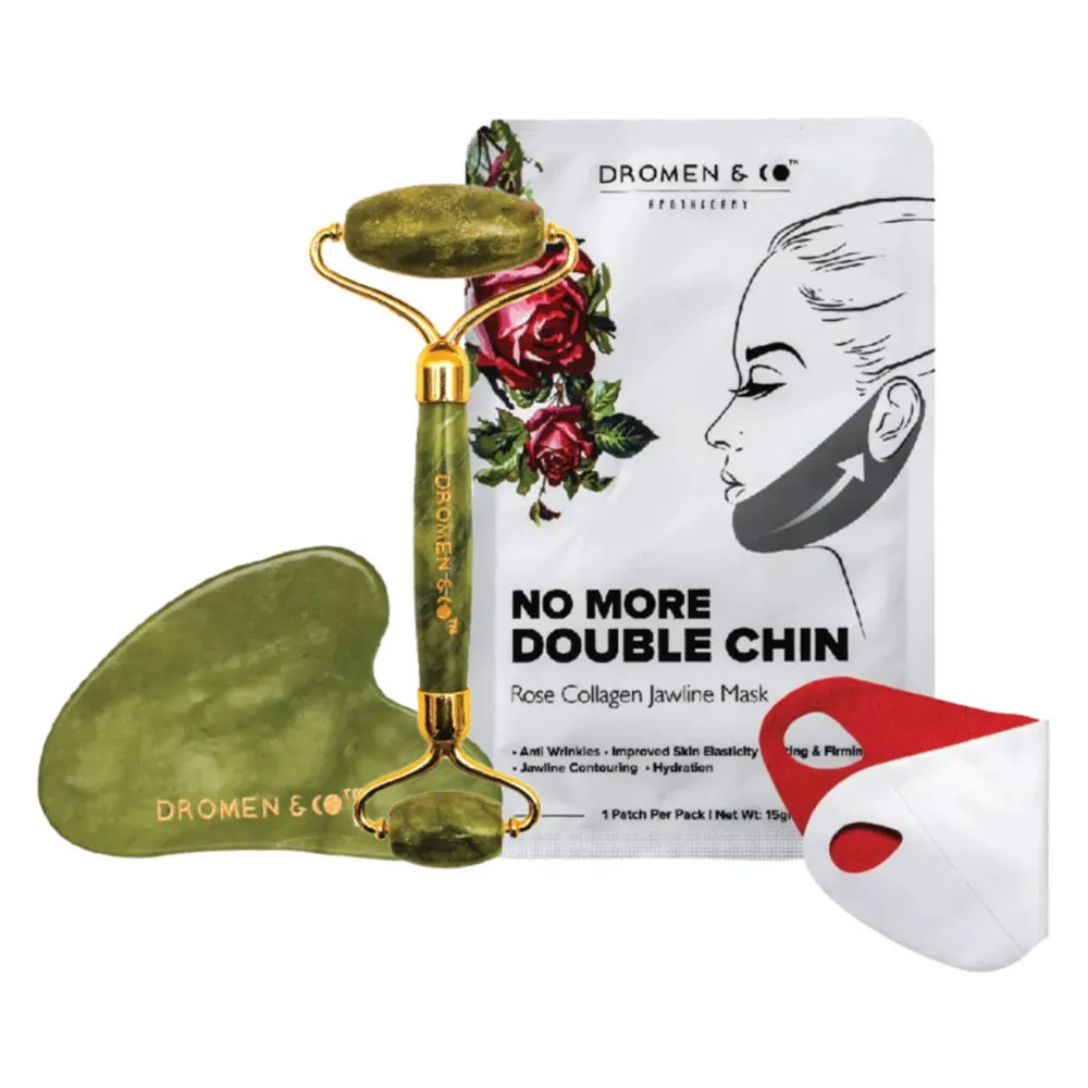 Dromen & Co Buy 5 No More Double Chin Lift Masks and Get A Jade Beauty Kit Free