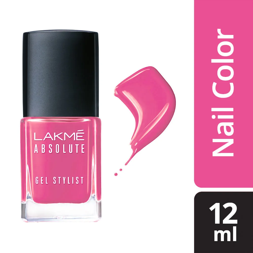 Lakme Absolute Gel Stylist Nail Polish - Pink Date