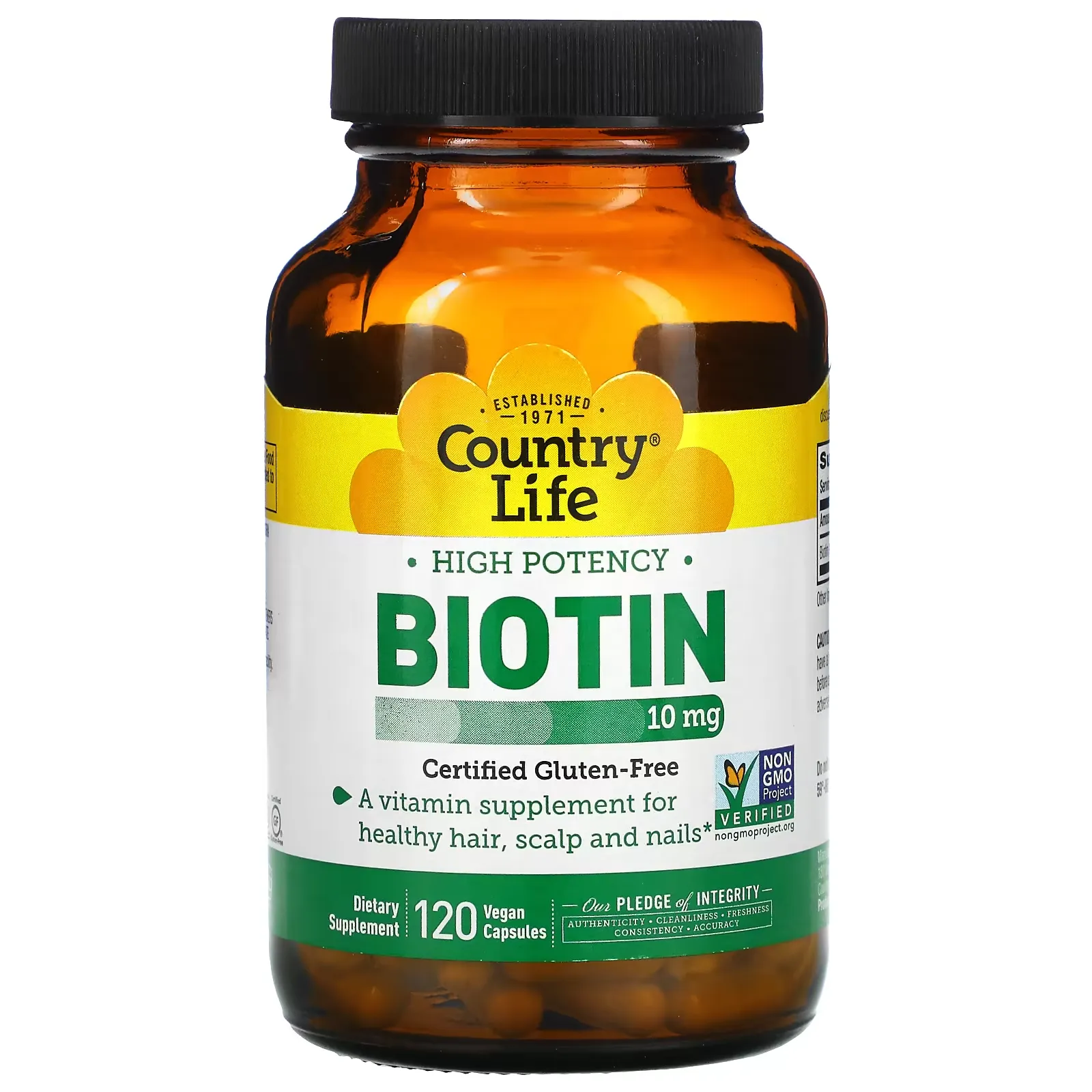 High Potency Biotin, 10 mg, 120 Vegan Capsules