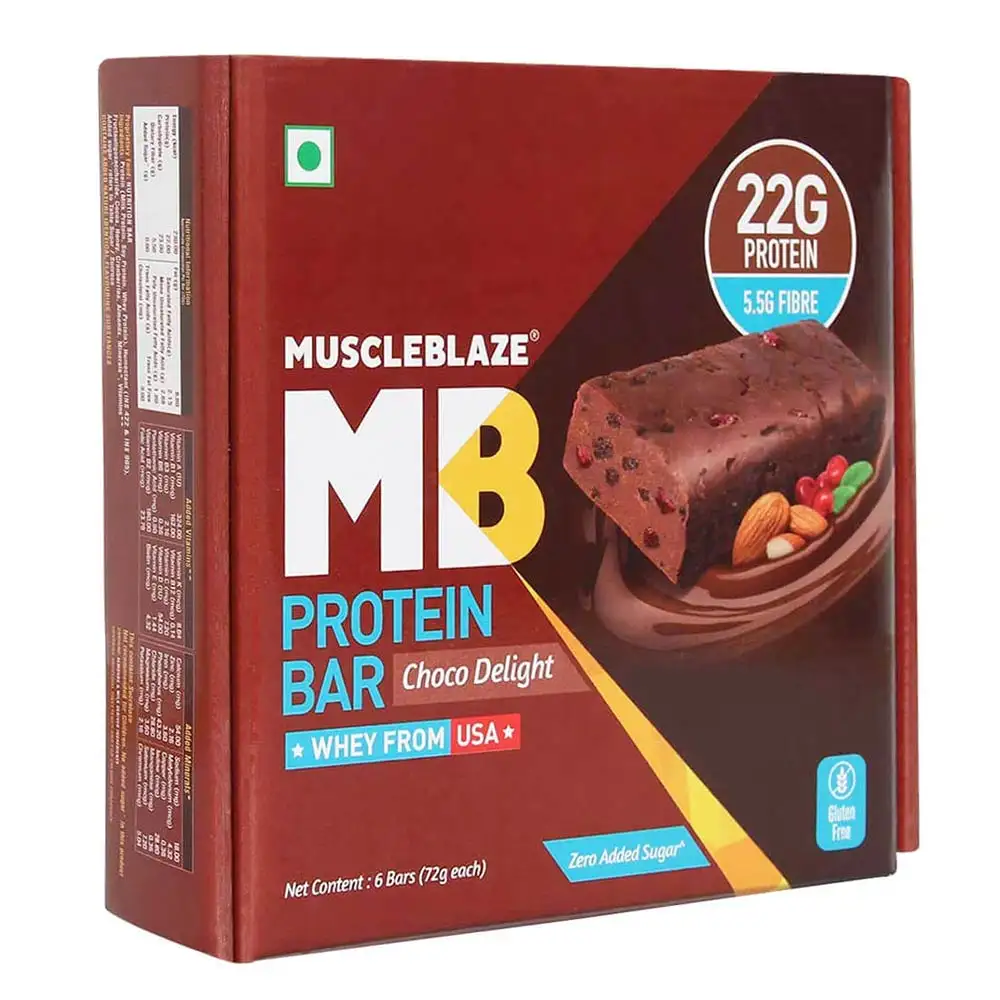 MuscleBlaze Protein Bar (22g Protein) OP,  6 bar(s)  Choco Delight