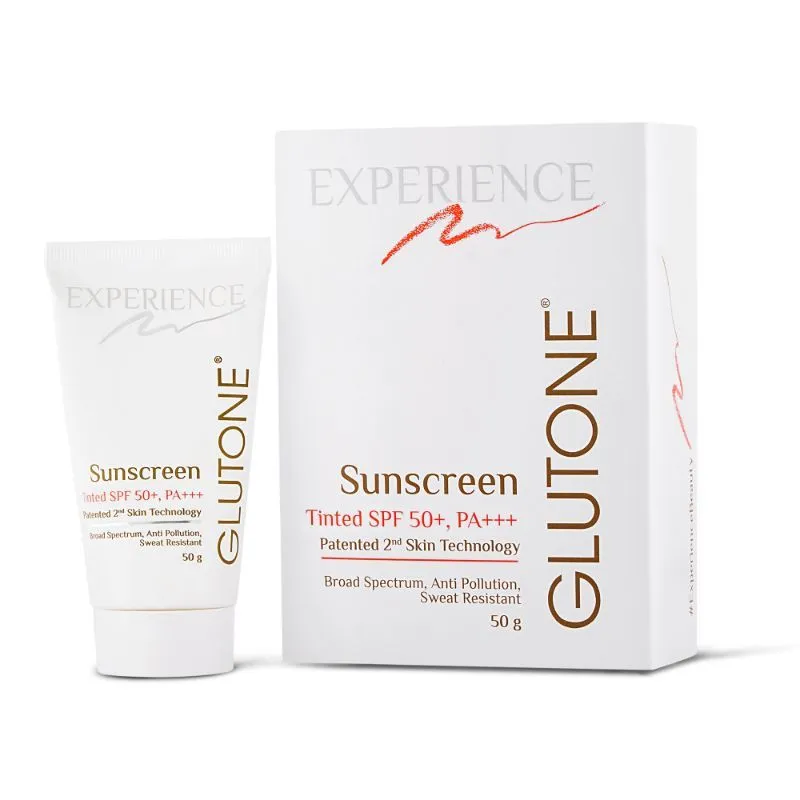 Glutone Sunscreen Tinted SPF 50+ & PA+++ With Patented 2nd Skin Technology