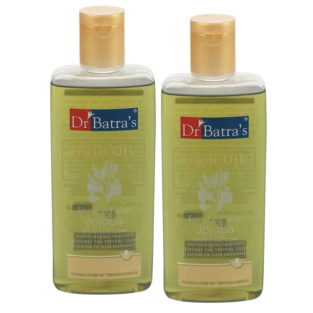 Dr Batra's Hair Oil (Pack of 2),  200 ml  Enriched with Jojoba