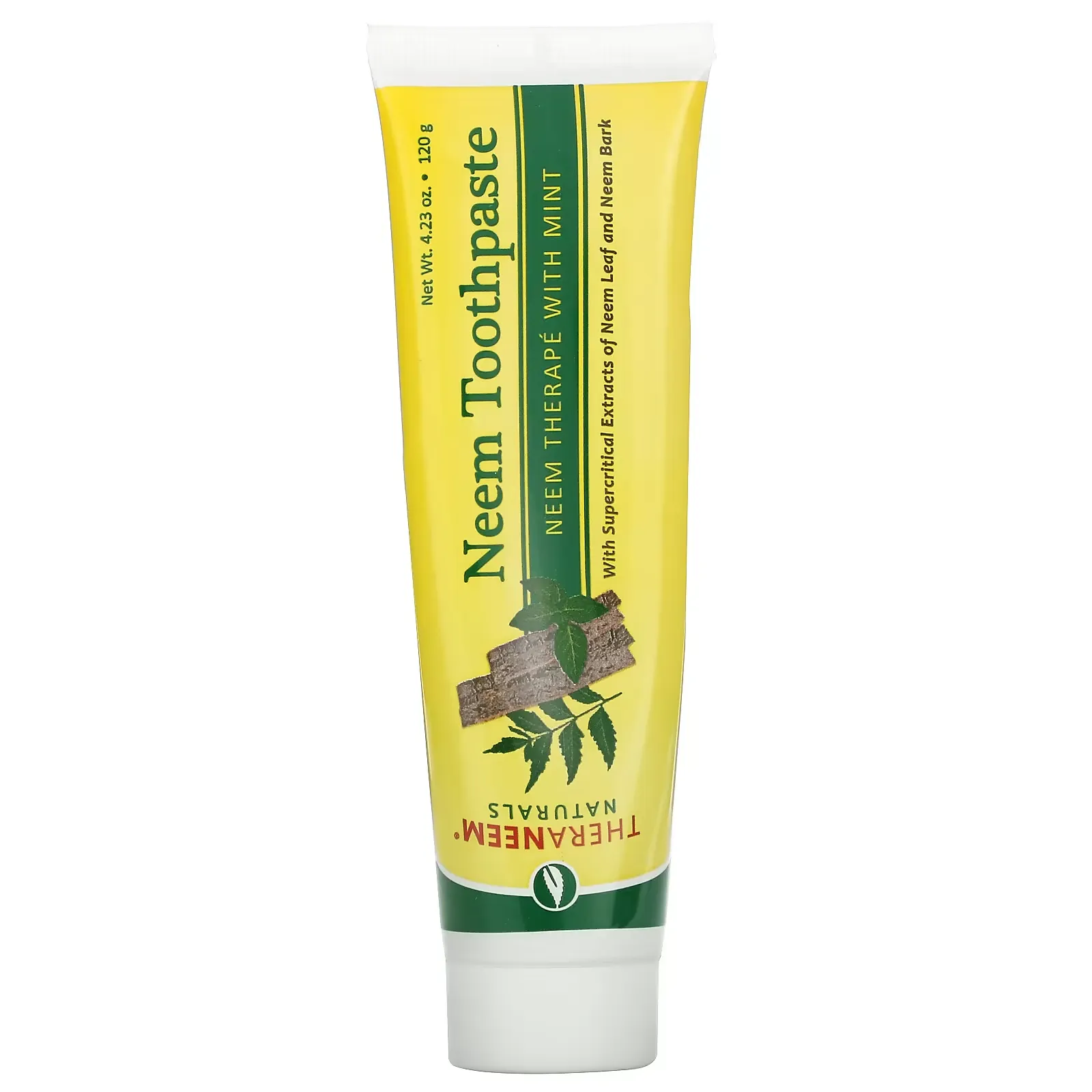 TheraNeem Naturals, Neem Toothpaste, Neem Therape with Mint, 4.23 oz (120 g)