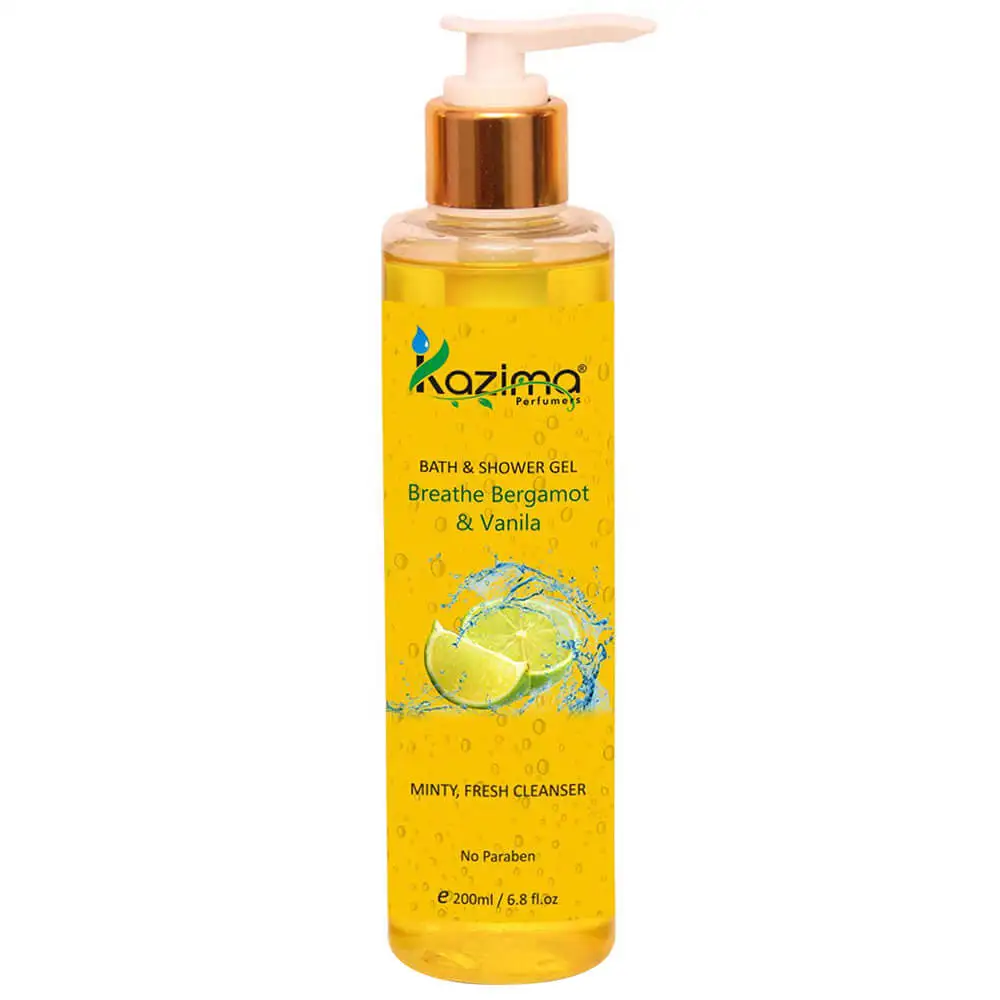 Kazima Bath and Shower Gel,  200 ml  Breathe Bergamot & Vanilla