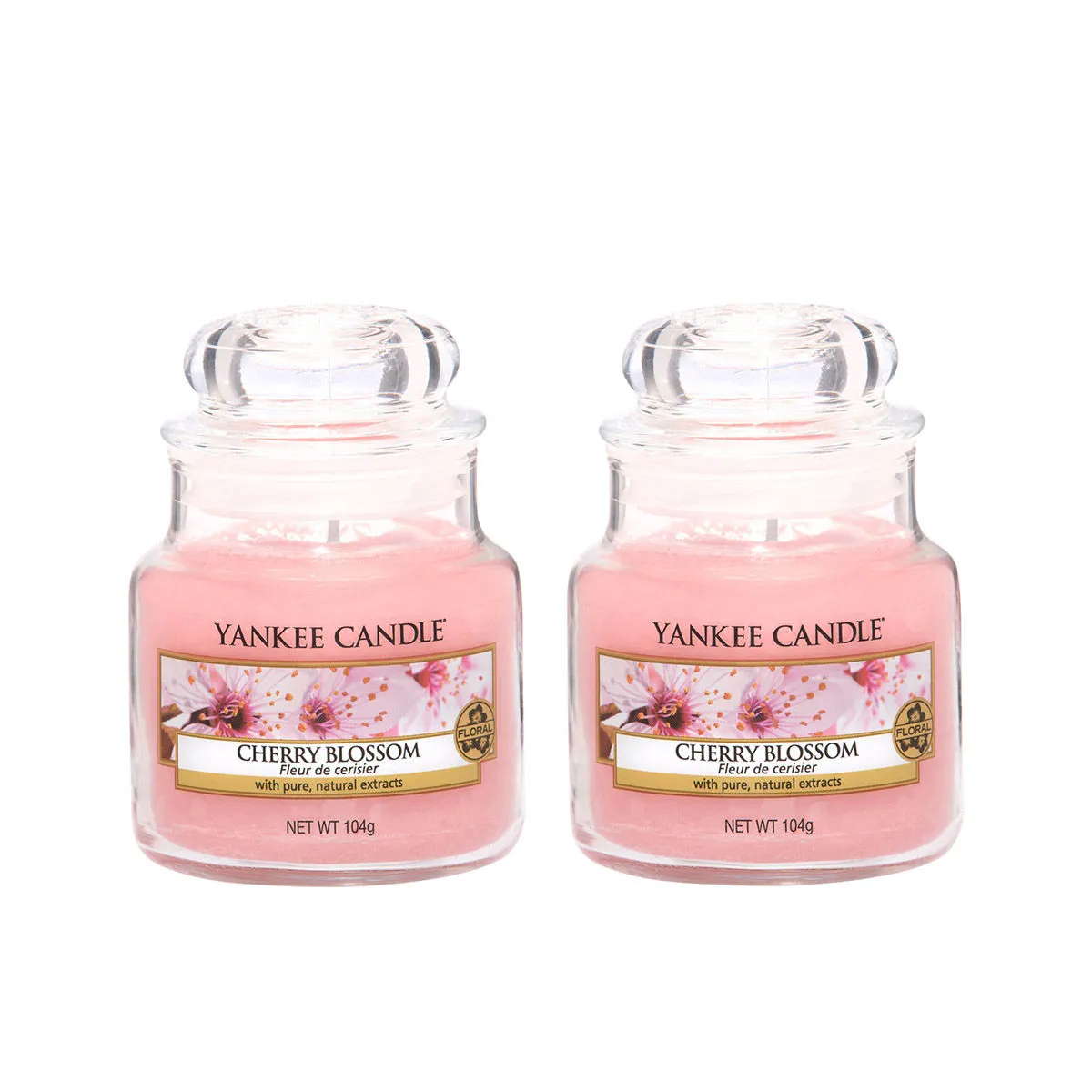 Yankee Candle Classic Jar Cherry Blossom Scented Candles - Pack of 2