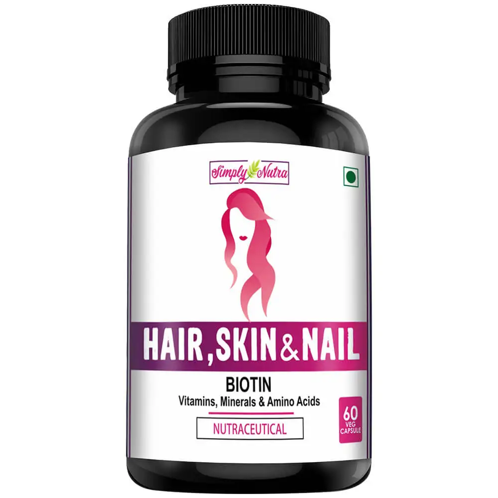 Simply Nutra Hair Skin & Nails,  60 capsules  Unflavoured