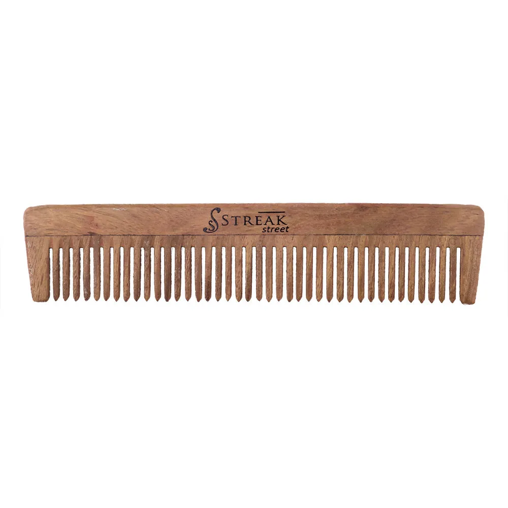 Streak Street Fine Tooth Wooden Pocket Comb (Sheesham)