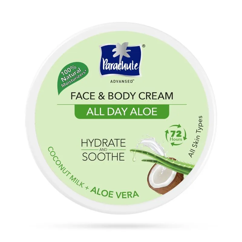 Parachute Advansed All Day Aloe Face And Body Moisturiser Cream