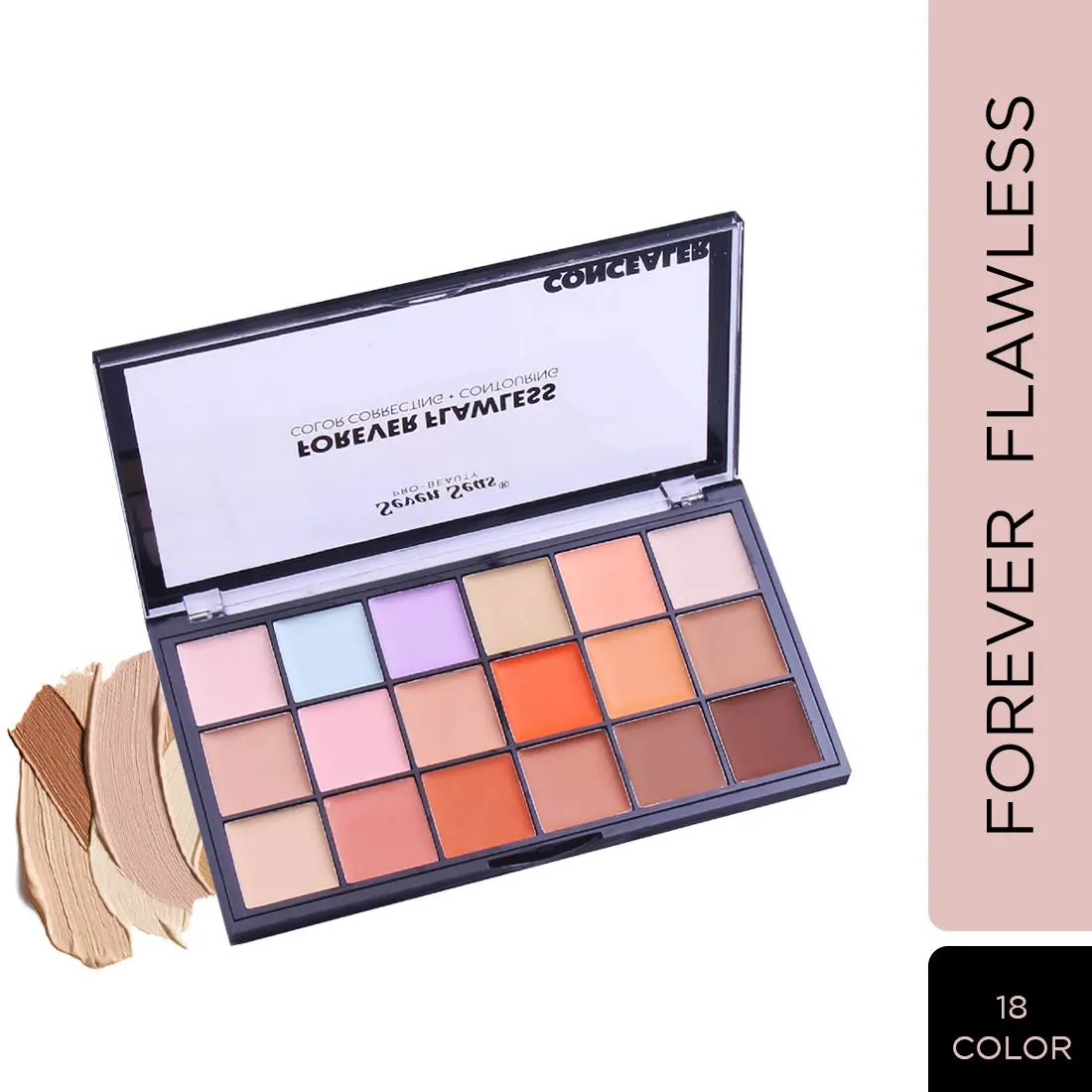 Seven Seas Forever Flawless Color Correcting + Contouring 3 In 1 Benefits (Brighten - Contour - Concealer ) (Natural) 7ML