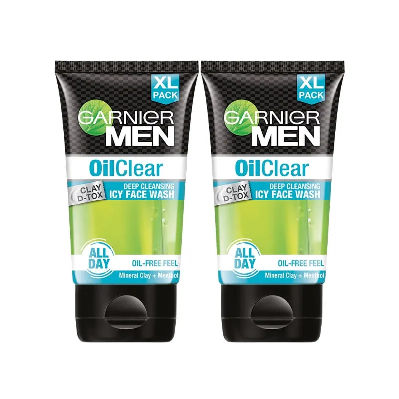 Garnier Oil Clear Facewash For Men - Pack Of 2