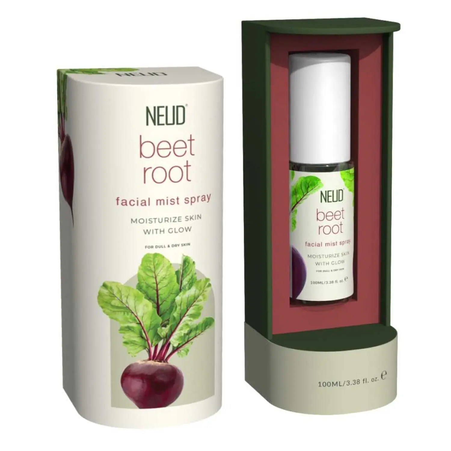 NEUD Beet Root Facial Mist Spray for Glowing and Moisturized Skin - 1 Pack (100 ml)