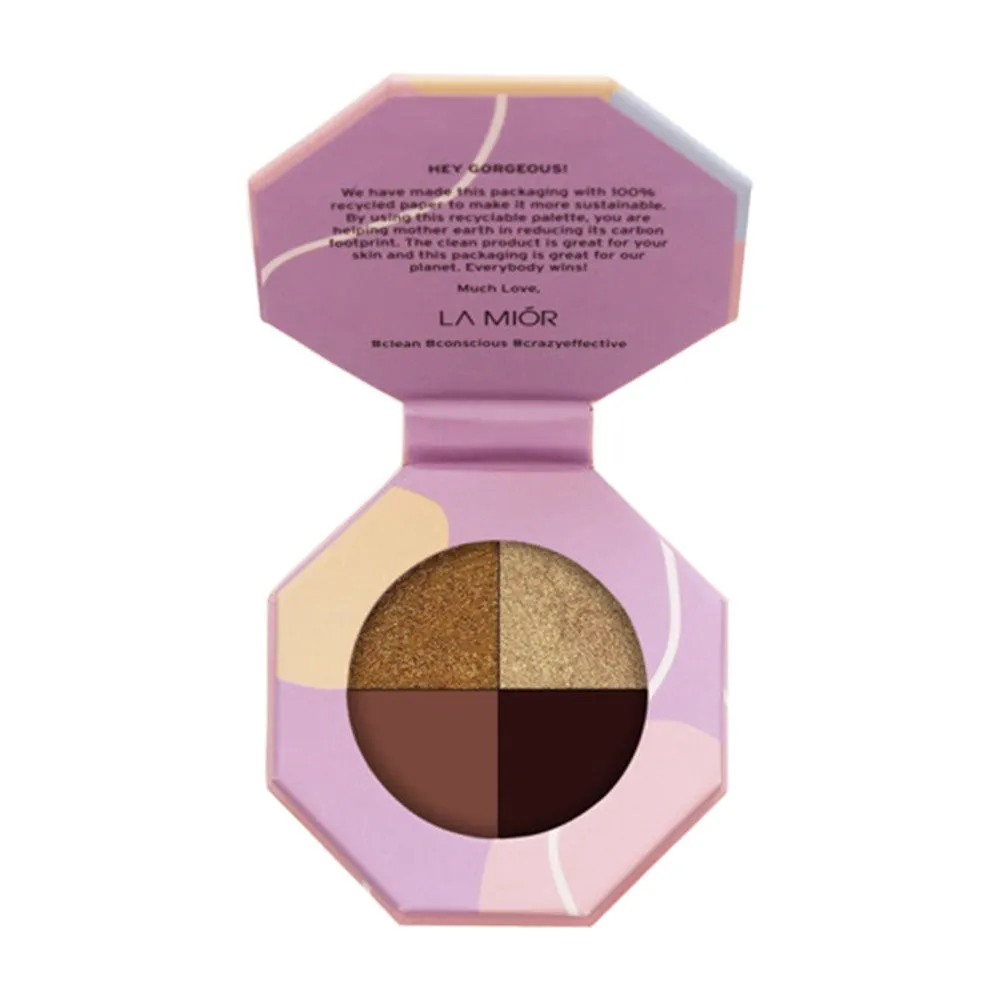 La Mior Daffodil Sunset Quad Eyeshadow Palette - Golden