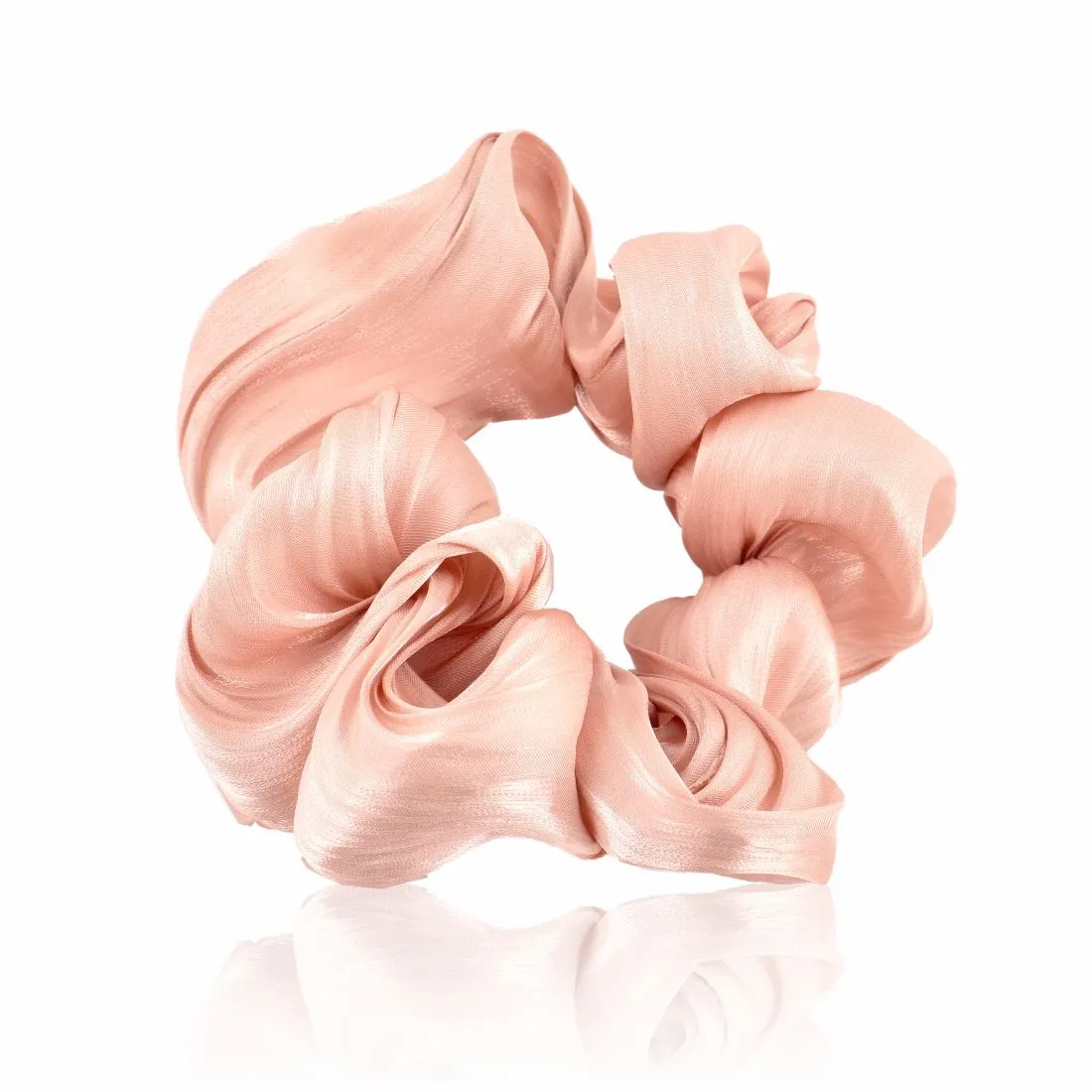 GUBB Hair Scrunchie For Women, Elastic Hair Band - Peach Swirl