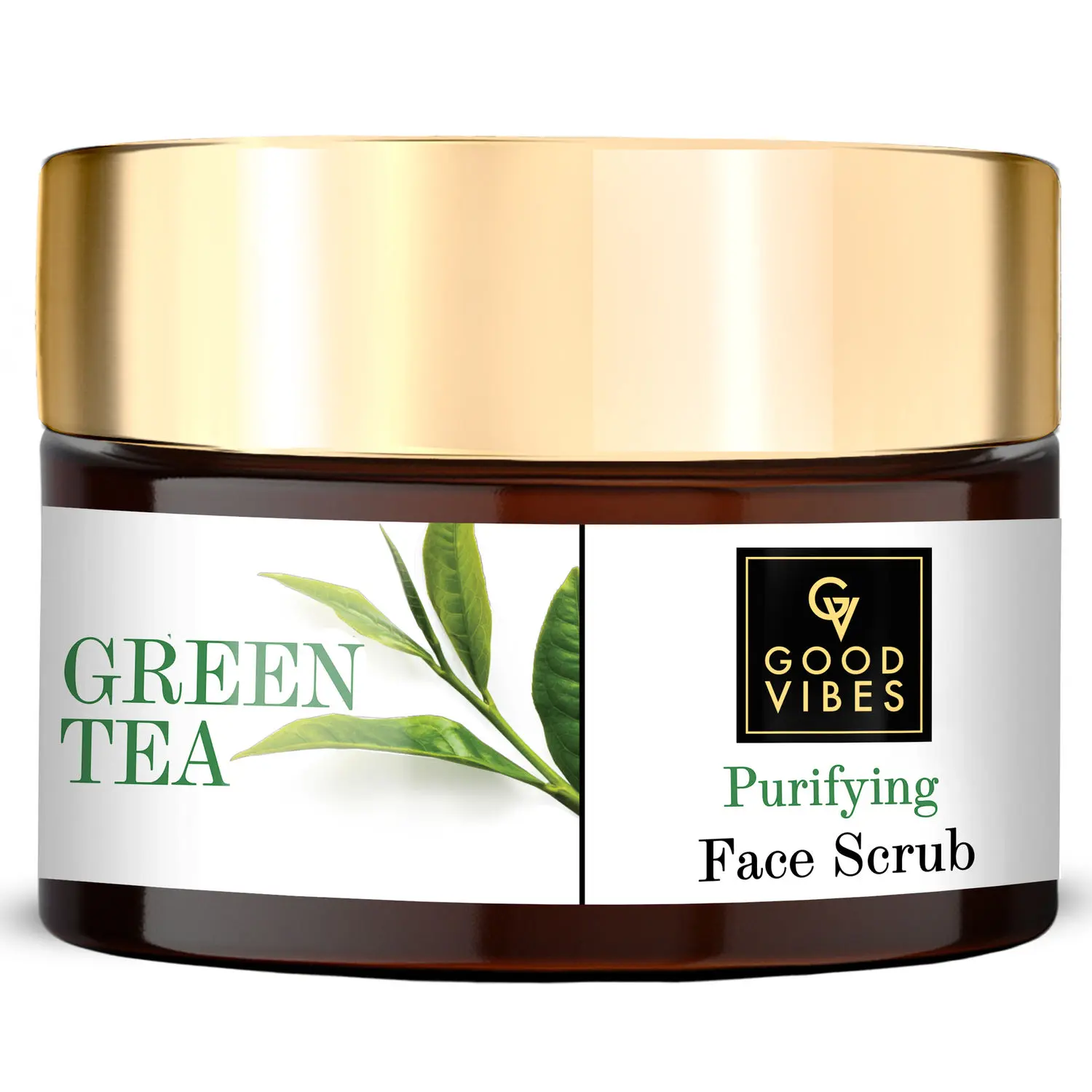 Good Vibes Green Tea Purifying Face Scrub | Cleansing, Hydrating, Moisturizing | No Parabens, No Sulphates, No Mineral Oil, No Animal Testing (50 g)