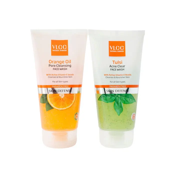 VLCC Tulsi Face Wash (150 ml) + Orange Oil Face Wash Free (150 ml)