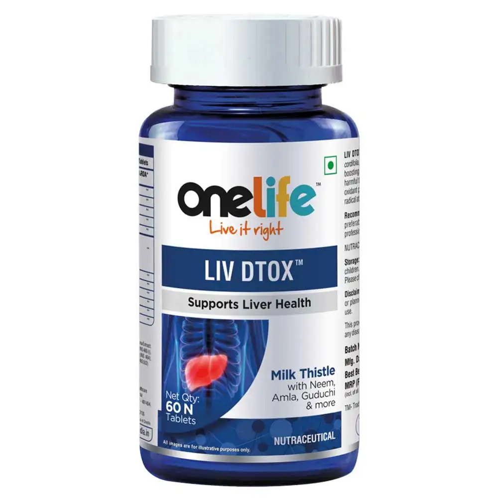 OneLife Liv Dtox Supports Liver Health (Milk Thistle),  60 tablet(s)