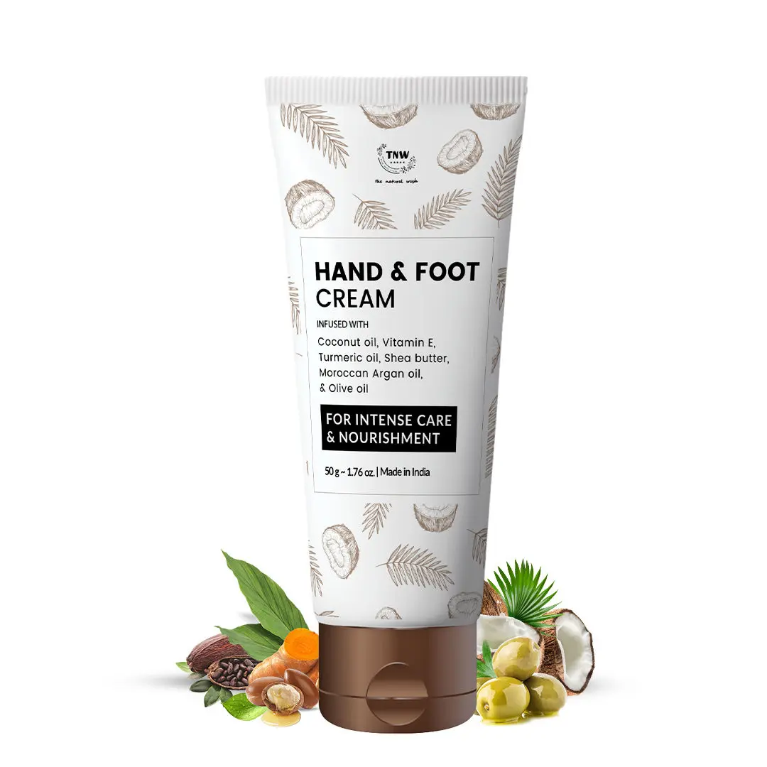TNW - The Natural Wash Hand and Foot Cream for Nourished Hand & Feet | Non-Sticky and Quick Absorbing Hand & Foot Cream | Chemical-Free Cream for Excellent Moisturization