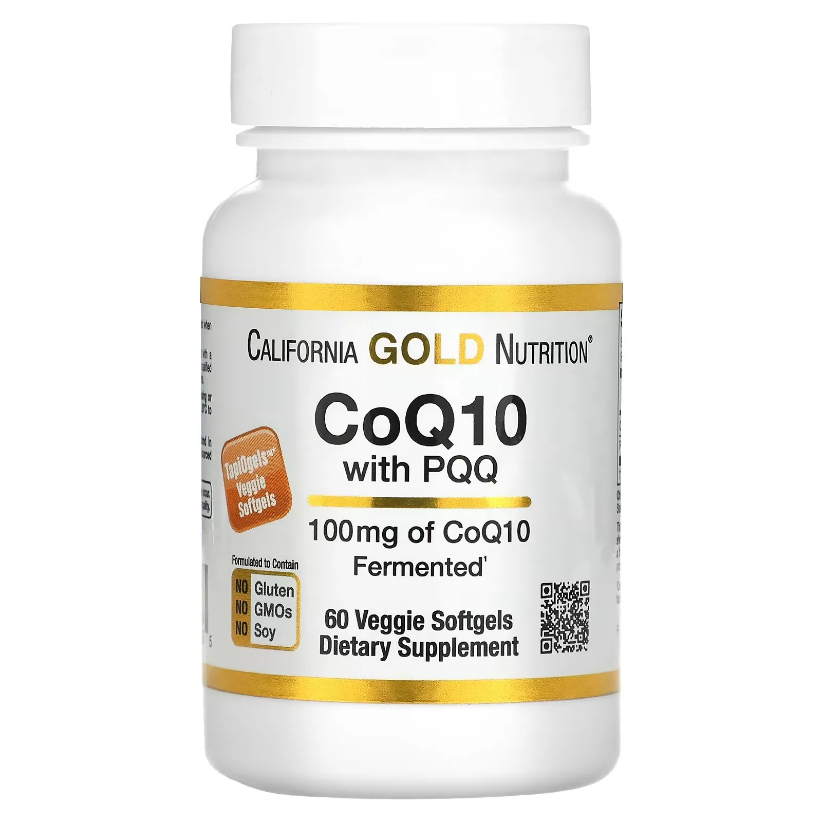 CoQ10 with PQQ, 100 mg, 60 Veggie Softgel