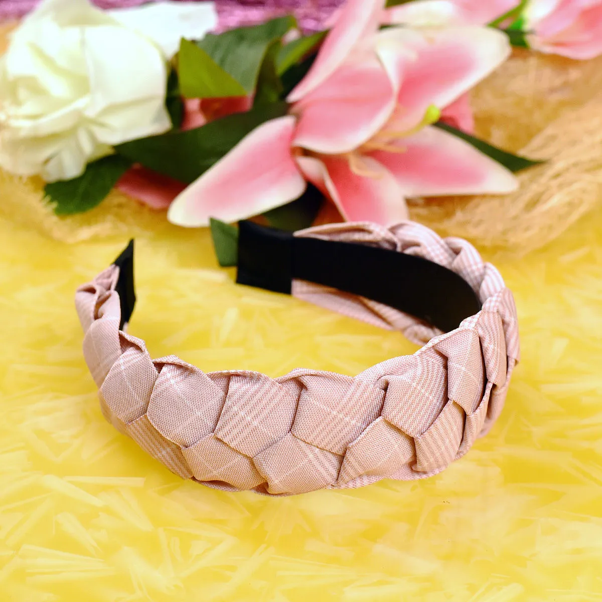 YoungWildFree Pink Classic Layered Stylish Hairband For Women-Latest Fancy Design 2021