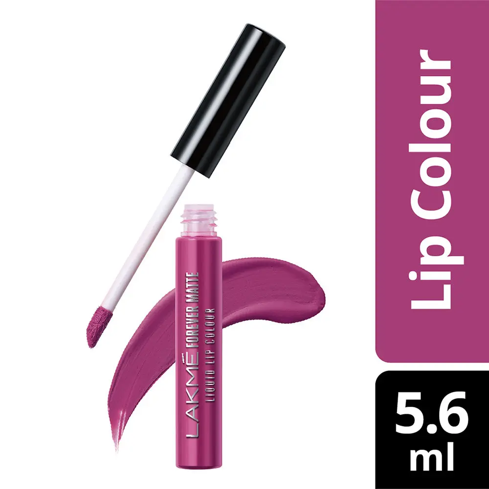 Lakme Forever Matte Liquid Lip Colour, Pink Trip (5.6 ml)