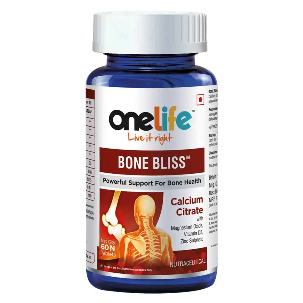 OneLife Bone Bliss,  60 tablet(s)  Unflavoured