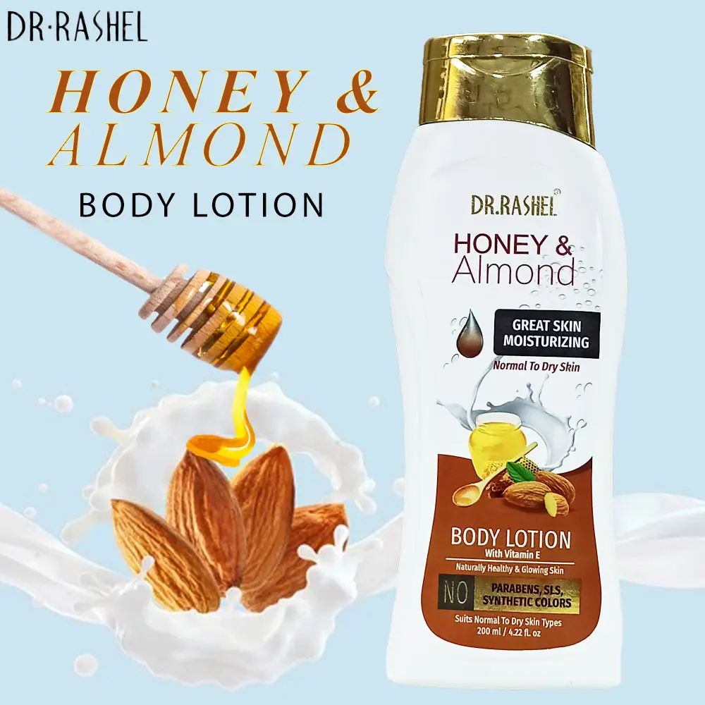 Dr.Rashel Skin Moisturizing Honey and Almond Body Lotion With Vitamin E (200 ml)