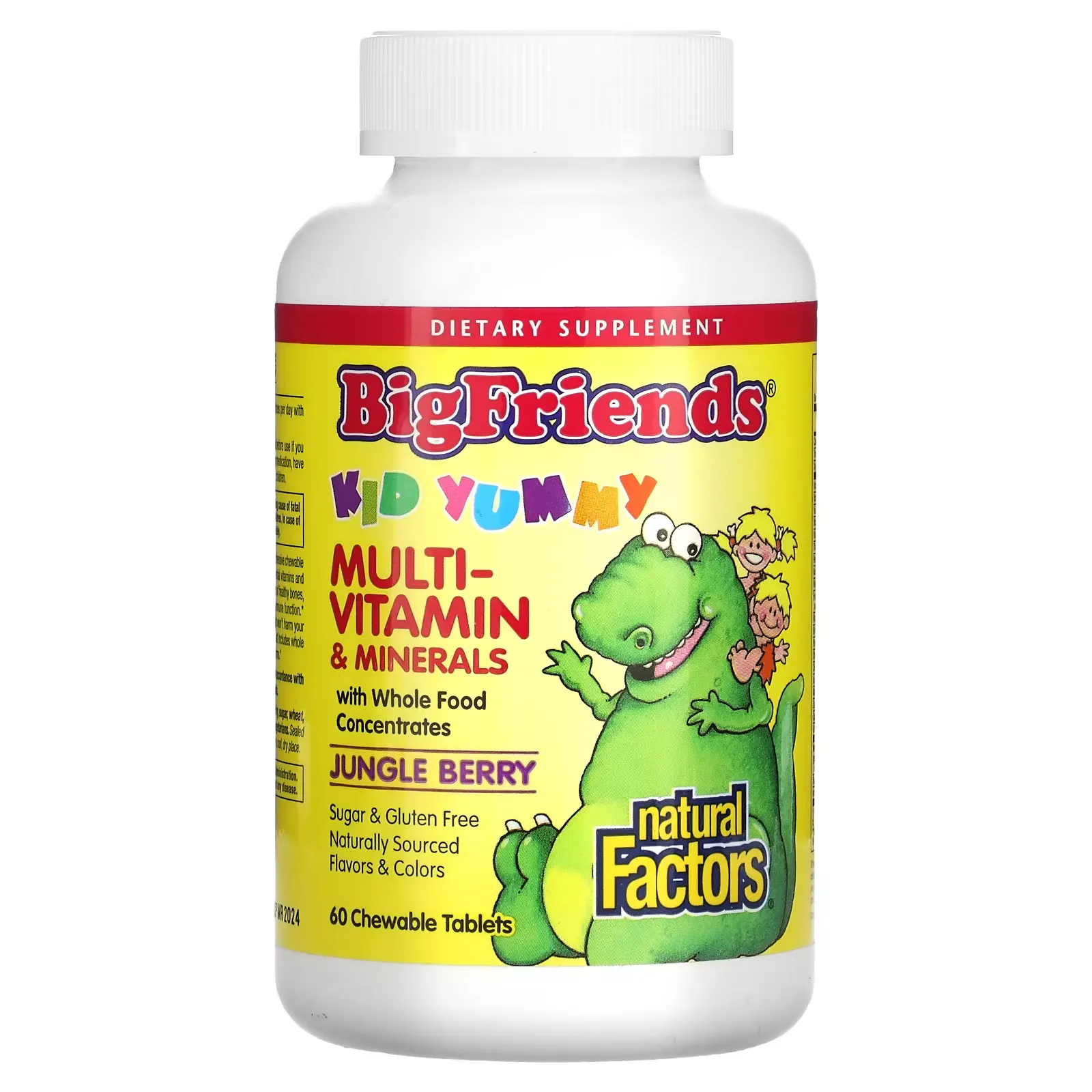 Big Friends, Chewable Multi-Vitamin & Minerals, Jungle Berry, 60 Chewable Tablets