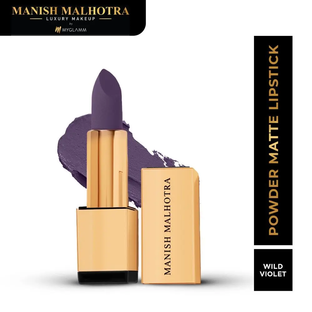 MyGlamm Manish Malhotra Beauty Powder Matte Lipstick-Wild Violet-