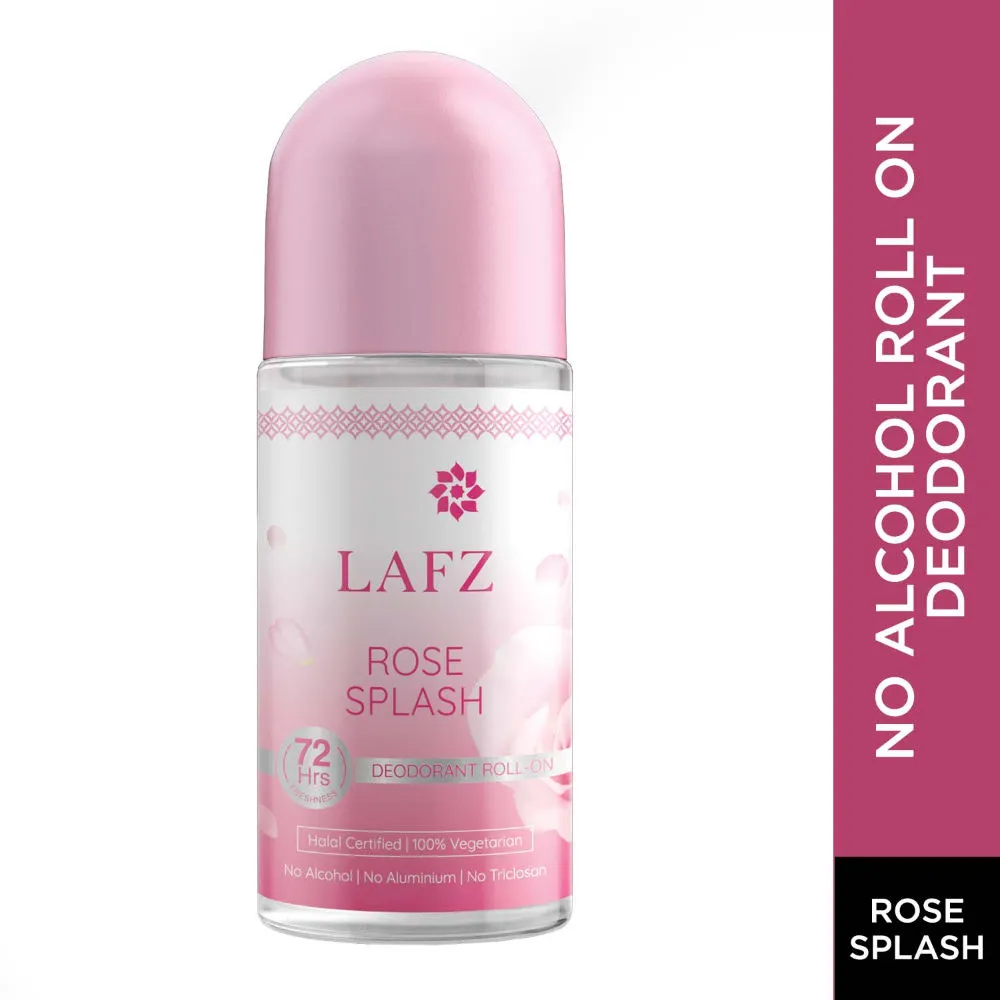 LAFZ No Alcohol Roll-On Deodorant Rose Splash for Women