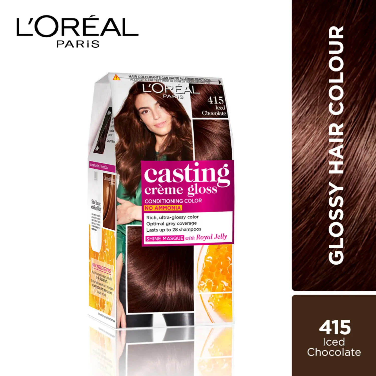 L'Oreal Paris Casting Creme Gloss - Iced Chocolate 415 (87.5 g + 72 ml)