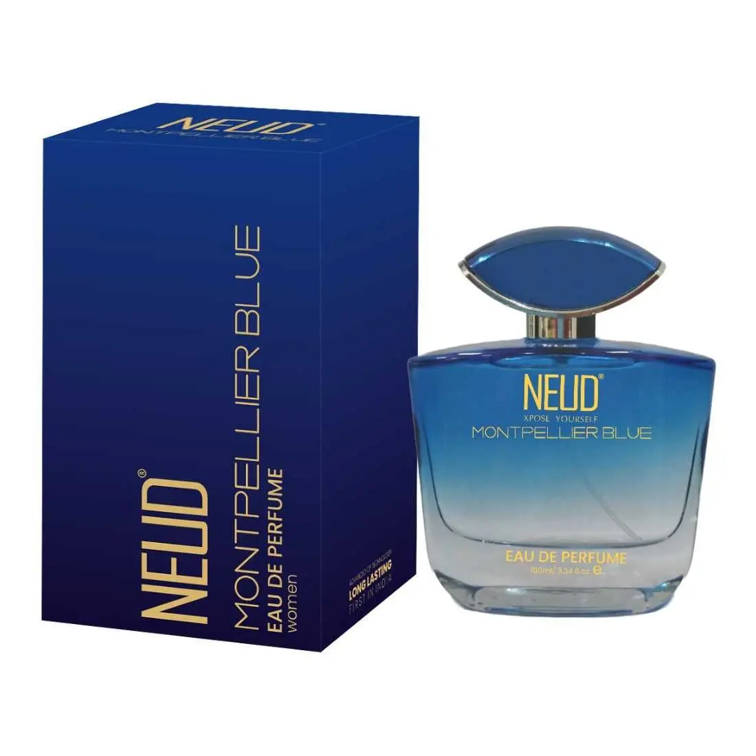 NEUD Montpellier Blue Luxury Perfume for Elegant Women Long Lasting EDP - 1 Pack (100ml)