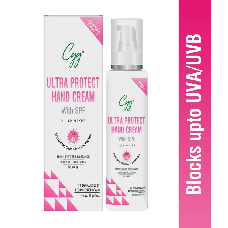 CGG Cosmetics Ultra Protect Hand Cream SPF 45 Broad Spectrum PA+++ Protection