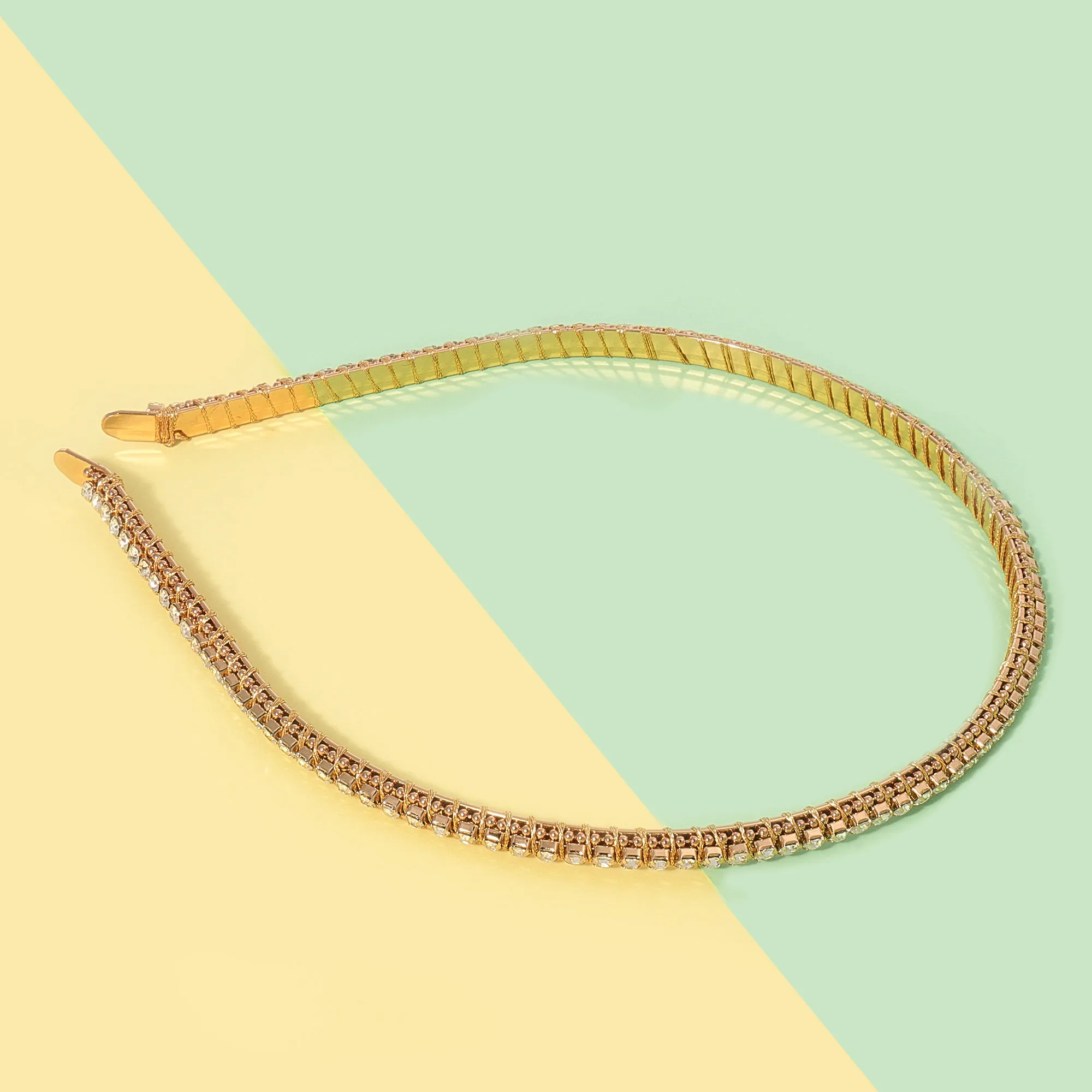 Belleziya Contemporary Gold Finish Headband